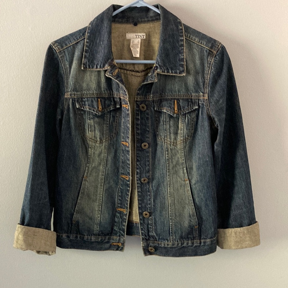 Tint Jean Jacket, small, machine wash.